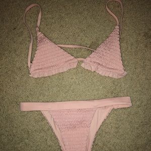 Ruched Triangle Bikini Set